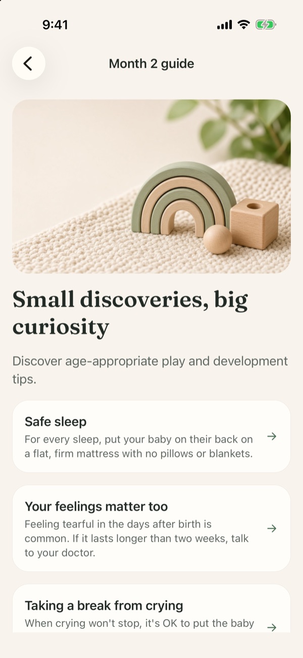 Month 2 guide: Small discoveries, big curiosity
